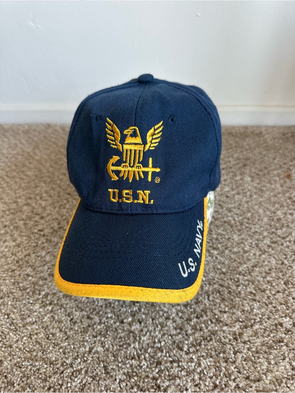 US Navy Blue /Yellow Hat